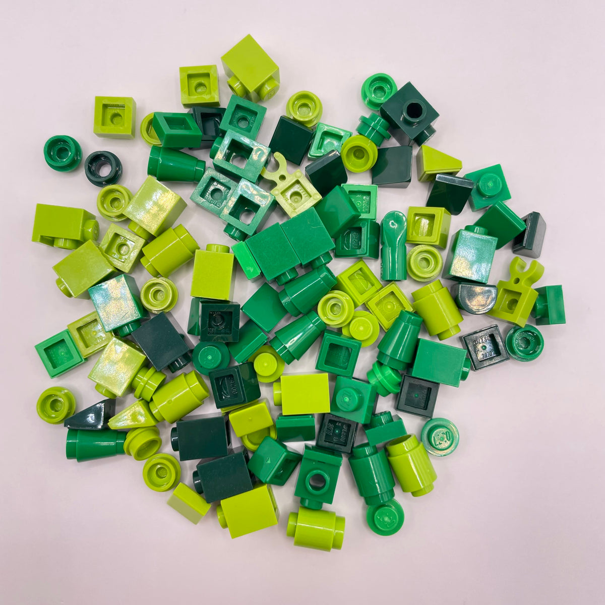 LEGO Mixed Green, Greebling, 100 Pieces
