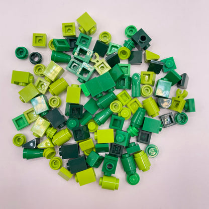 LEGO Mixed Green, Greebling, 100 Pieces