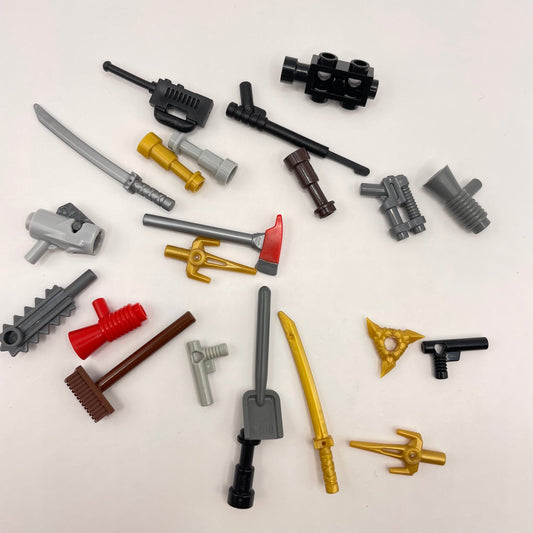 LEGO Tools/Weapons, Minifigure Accessories, 20 Pieces