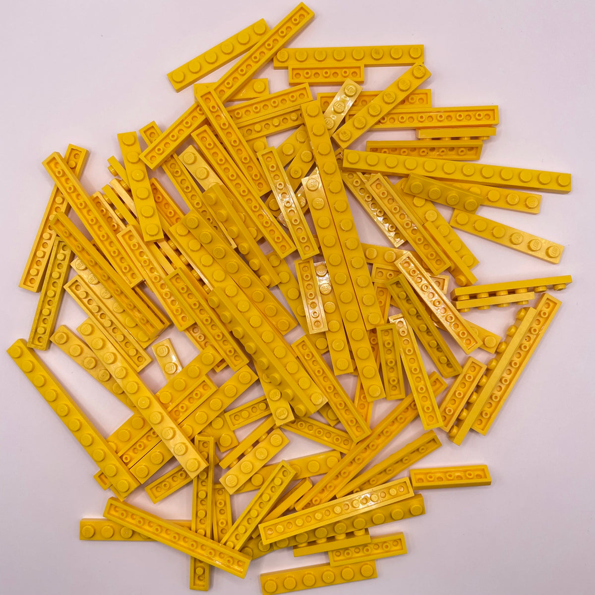 LEGO Yellow, 1x Plates, Long, Approx. 100g
