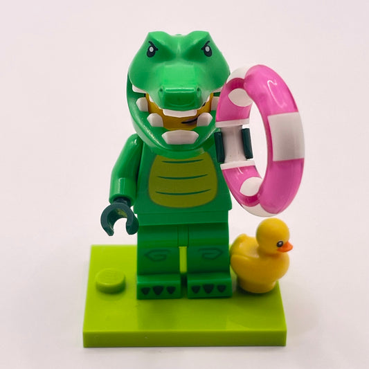 LEGO Crocodile Costume Fan, Collectible Series 28, Minifigure (col468)