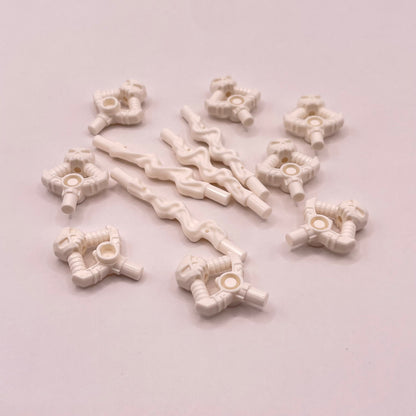 LEGO White Skull and Smoke, Pirate, Minifigure Accessories, 12 Pieces