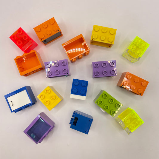 LEGO Cupboards, Mixed Colours, Building, Approx. 45g