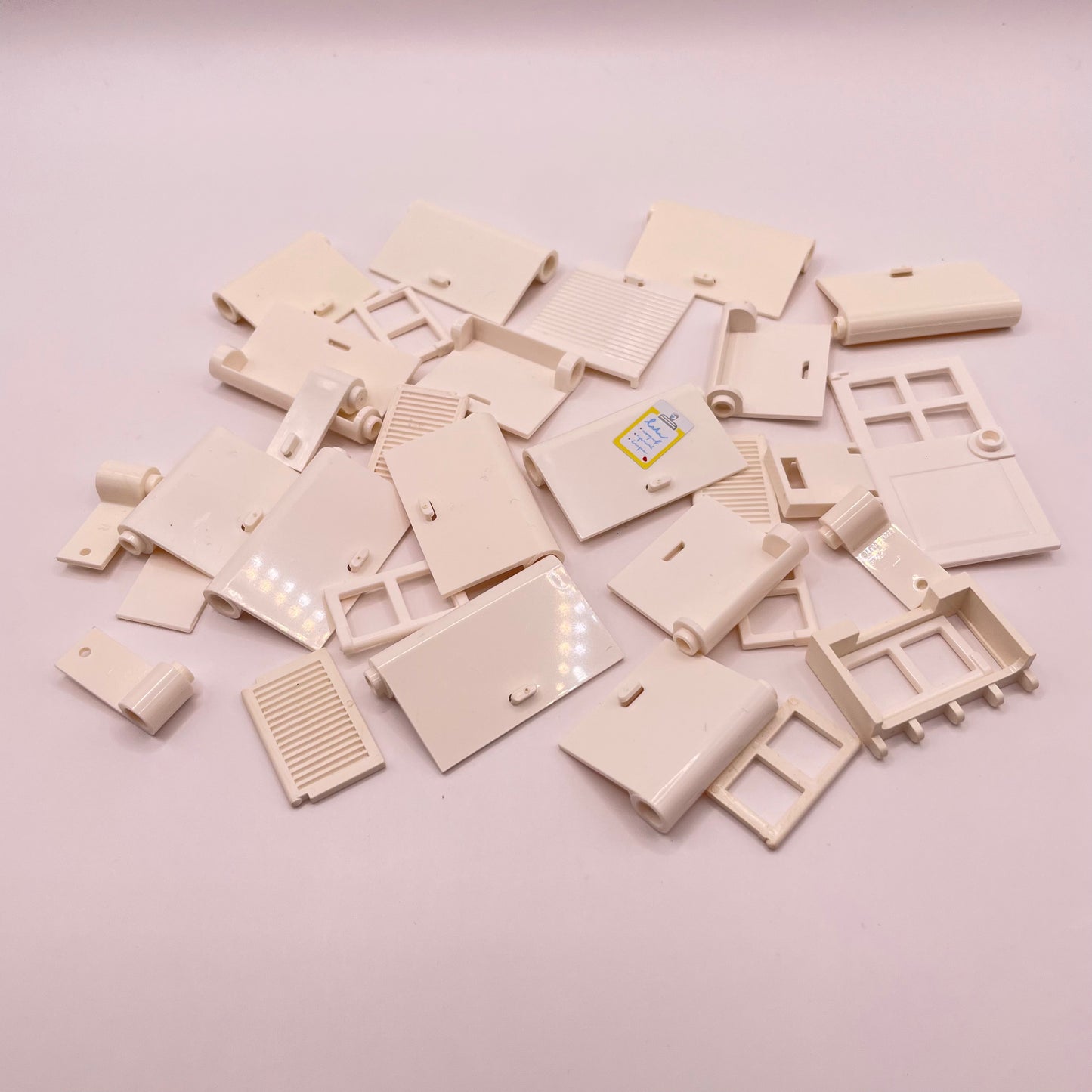 LEGO White Doors and Inserts, Approx. 35g