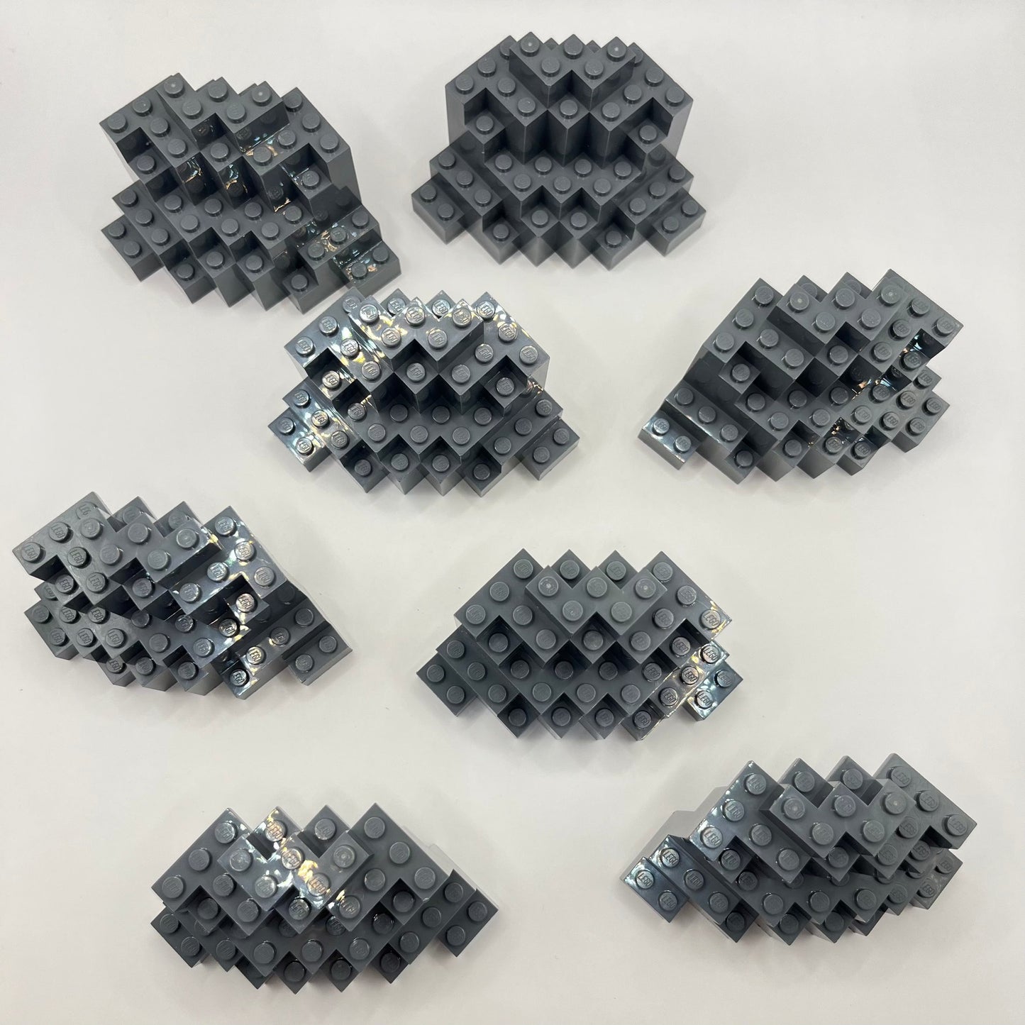LEGO Large Rock, Dark Bluish Grey, LURP 8 Pieces,