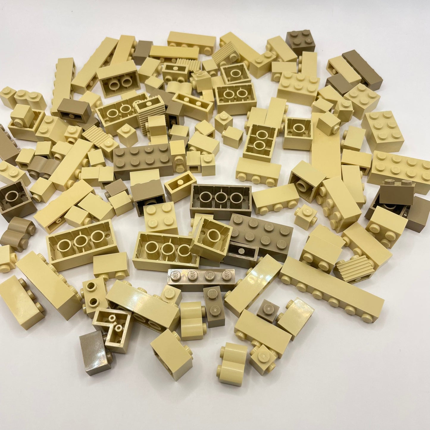 LEGO Bricks, Mixed Tan, Approx. 135g