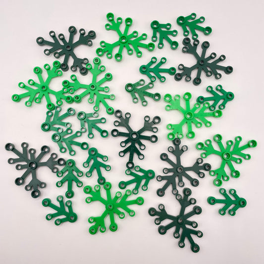 LEGO Plant Leaves, Mixed Green, 25 Pieces