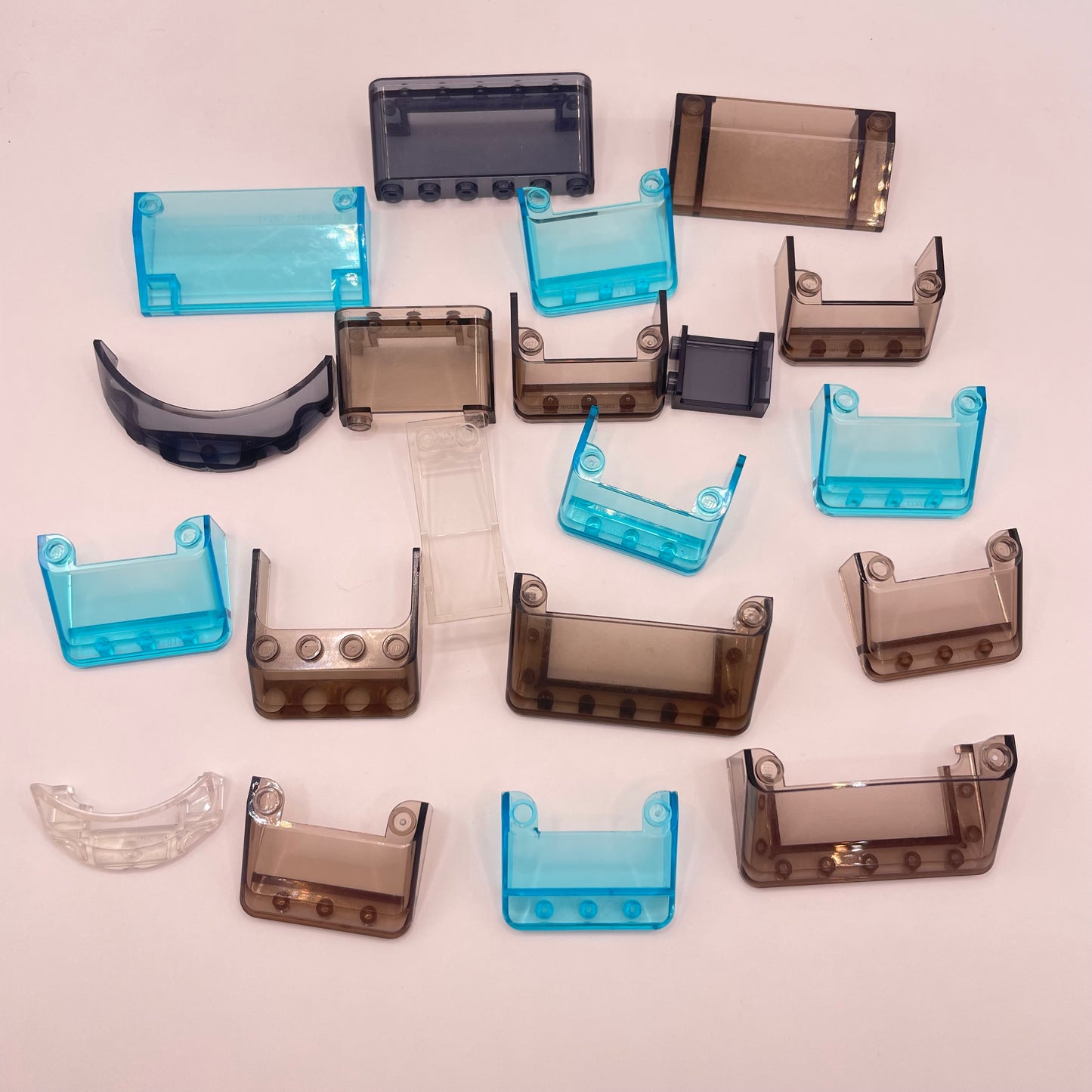 LEGO  Mixed Windscreens, Transparent, Mixed Colours, Vehicles, 20 Pieces