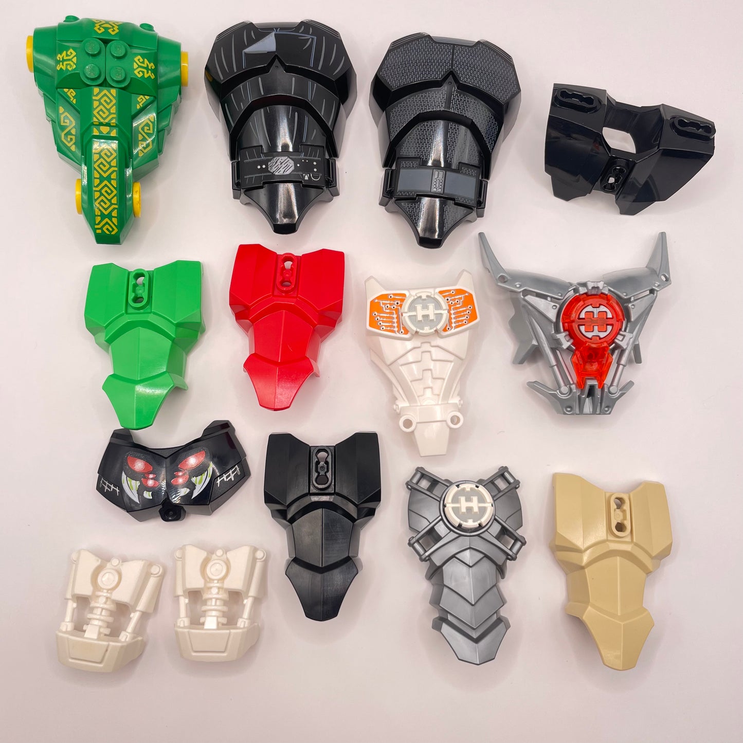 LEGO Bionicle, Chest Plate, Mixed Colours, 14 Pieces