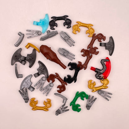 LEGO Mixed, Claws, Tools and Weapons, Minifigure, 30 Pieces
