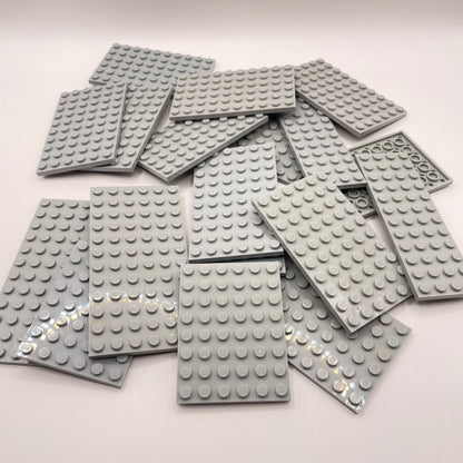 LEGO Medium Plates, Light Bluish Grey, Approx. 135g
