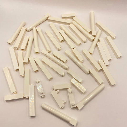 LEGO White Pillars, Building, Approx. 80g