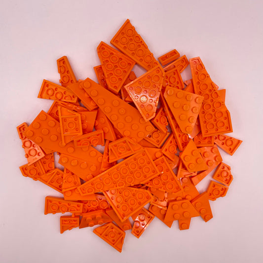 LEGO Wings and Wedges, Orange, Approx. 70g