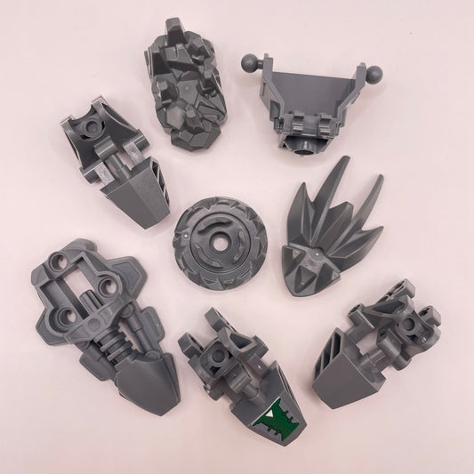 LEGO Bionicle, Armor, Dark Bluish Grey, 8 Pieces