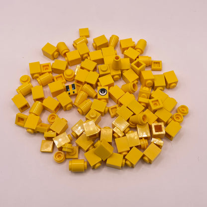 LEGO Greebling, Yellow, 100 Pieces