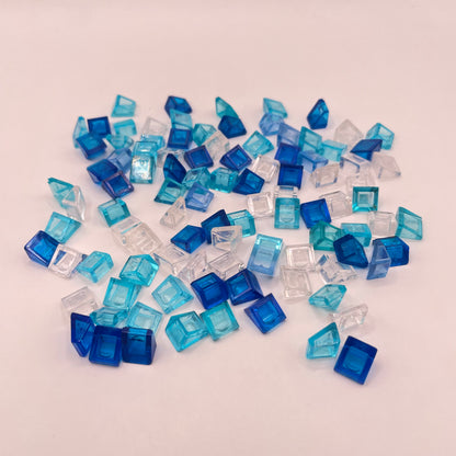 LEGO  Water, Transparent, Cheese Slope, (100 Pieces)
