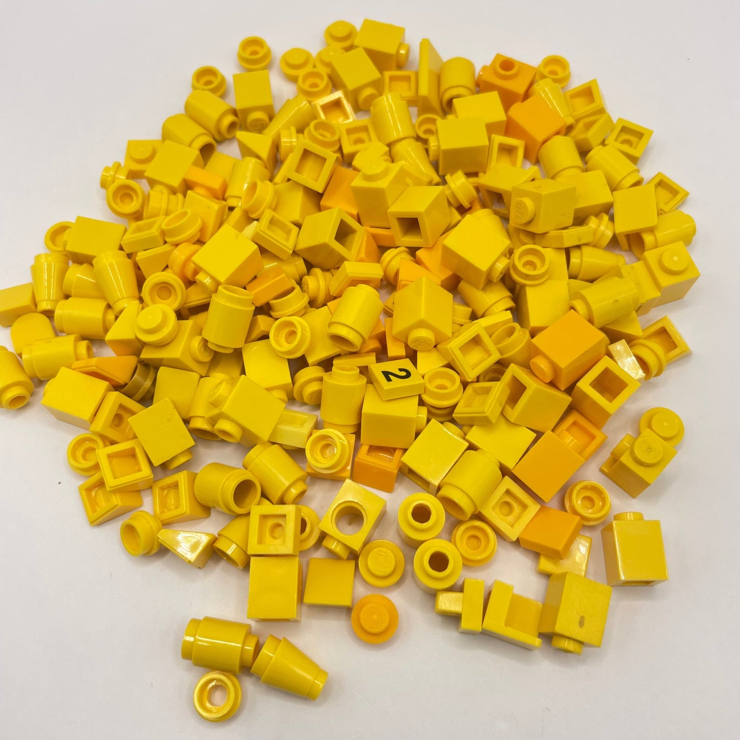 LEGO Yellow, 1x Mixed Pieces, Approx. 50g