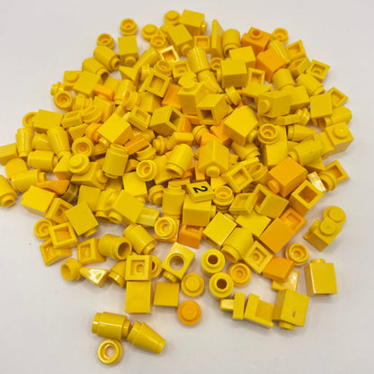 LEGO Yellow, 1x Mixed Pieces, Approx. 50g