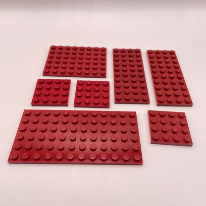 LEGO Dark Red, Plates, 35g