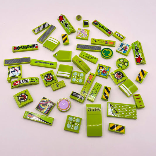 LEGO Small Stickers, Lime Green, 40 Pieces