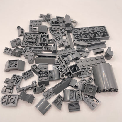 LEGO Mixed Bricks, Dark Bluish Grey, Approx. 60g