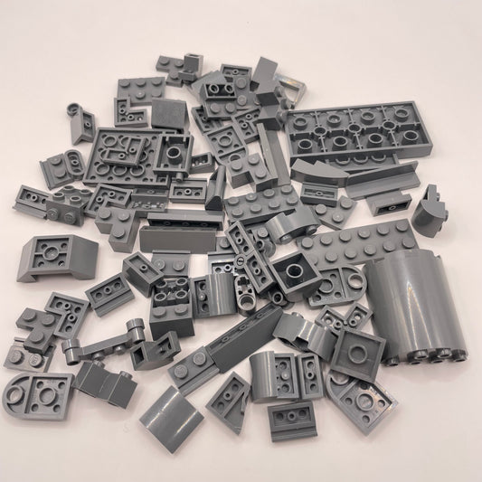 LEGO Mixed Bricks, Dark Bluish Grey, Approx. 60g