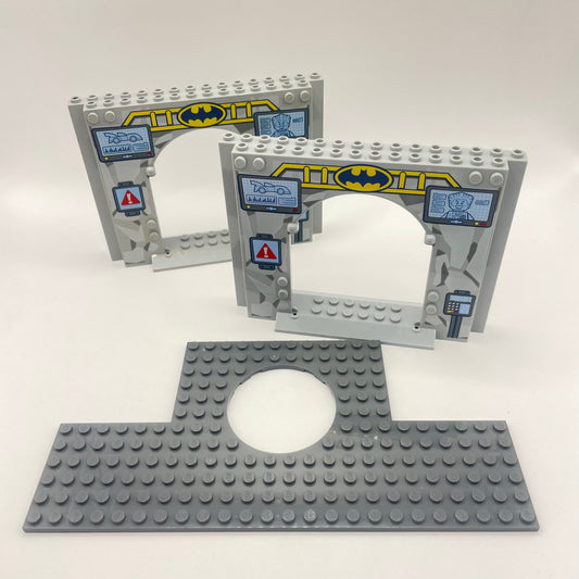 LEGO Grey, Batman Panels, Baseplate, 3 Pieces