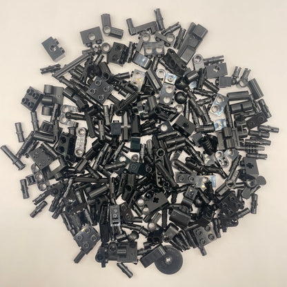 LEGO Technic With pins, Small, Black, Approx. 100g