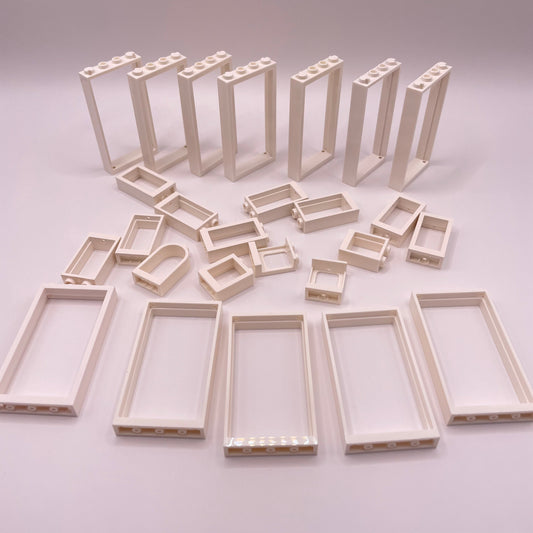 LEGO Building Frames, White, Approx. 50g