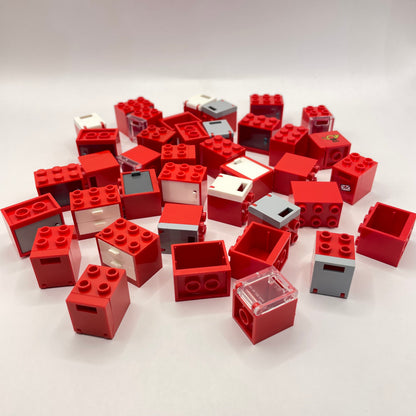 LEGO Cupboards, Red, Building, Approx. 100g
