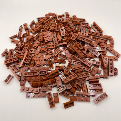 LEGO  Plates, 1x Short, Reddish Brown, Approx. 110g