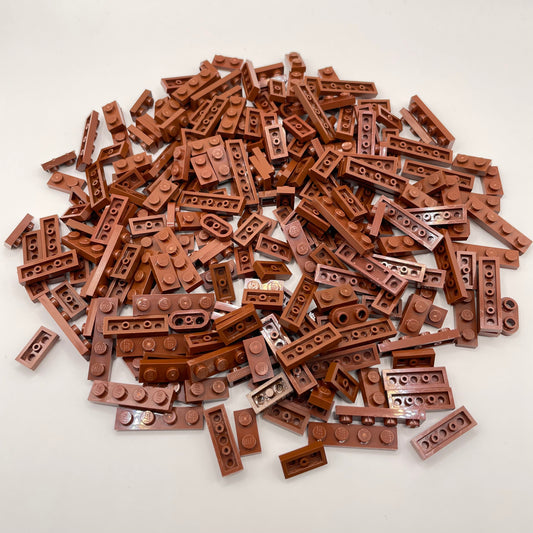 LEGO  Plates, 1x Short, Reddish Brown, Approx. 110g