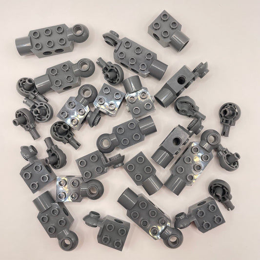LEGO Bionicle, Joints, Dark Bluish Grey, Approx. 55g