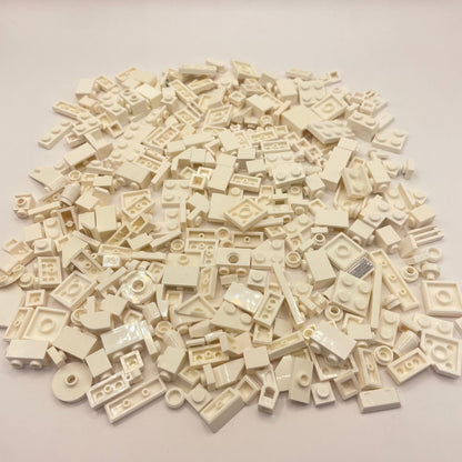 LEGO Small Mixed Pieces, White, Approx. 110g