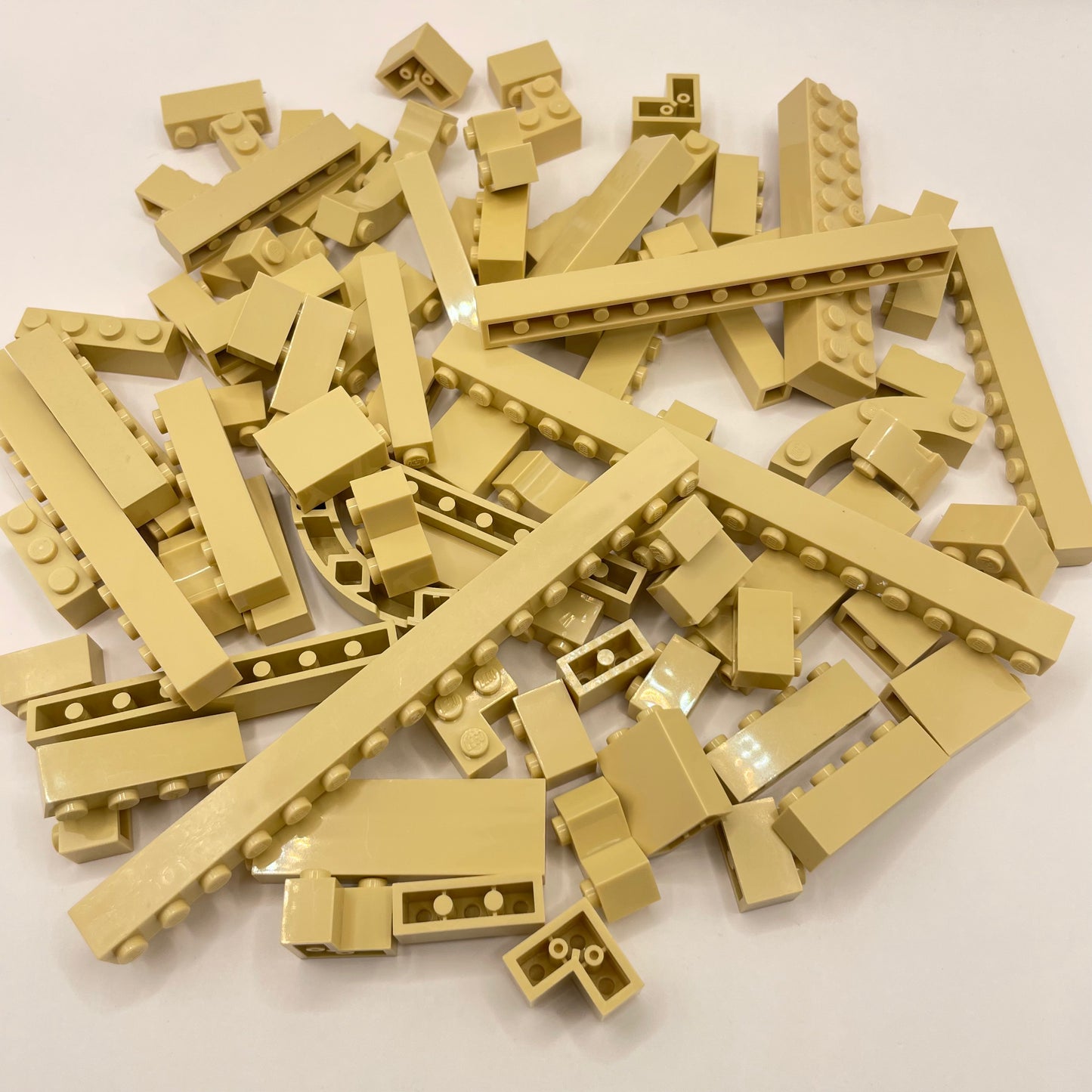 LEGO Bricks, Tan, Approx. 140g