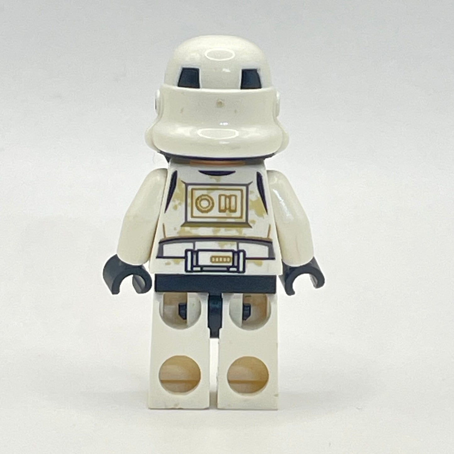 LEGO Sandtrooper (Enlisted), Star Wars, Minifigure (sw1131) - Missing Pauldron and Backpack, Torso Crack