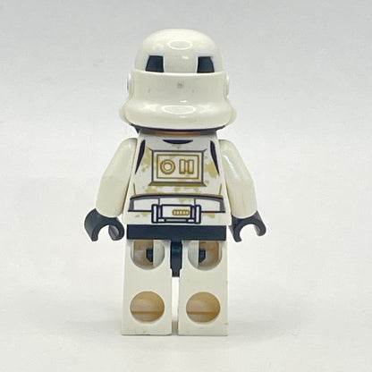 LEGO Sandtrooper (Enlisted), Star Wars, Minifigure (sw1131) - Missing Pauldron and Backpack, Torso Crack