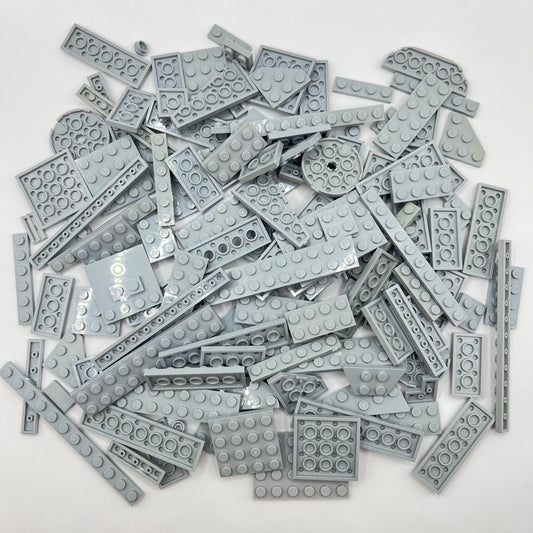 LEGO Light Bluish Grey, Plates, Approx. 170g