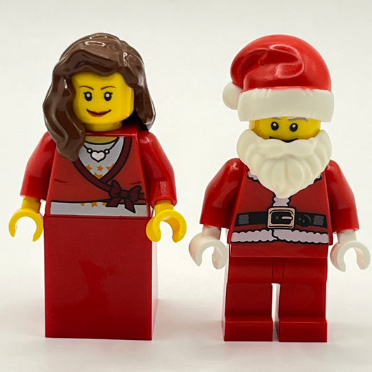LEGO Santa and Mrs Clause, Holidays, Minifigure (Pack of 2)
