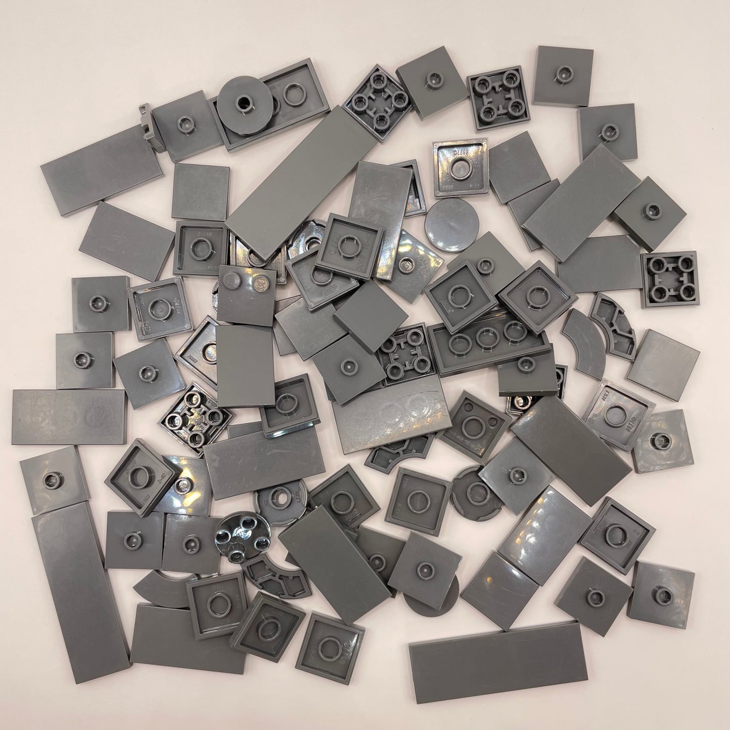 LEGO Tiles, 2x Wide, Dark Bluish Grey, Approx. 50g