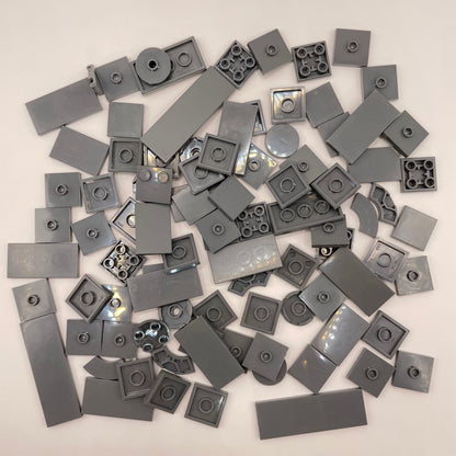 LEGO Tiles, 2x Wide, Dark Bluish Grey, Approx. 50g