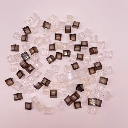 LEGO Cheese Slope, Transparent, Clear and Brown, (100 Pieces)