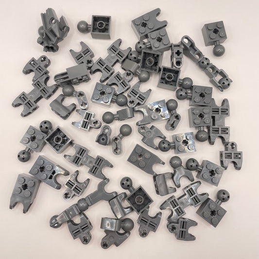 LEGO Bionicle, Joints, Dark Bluish Grey, Approx. 80g