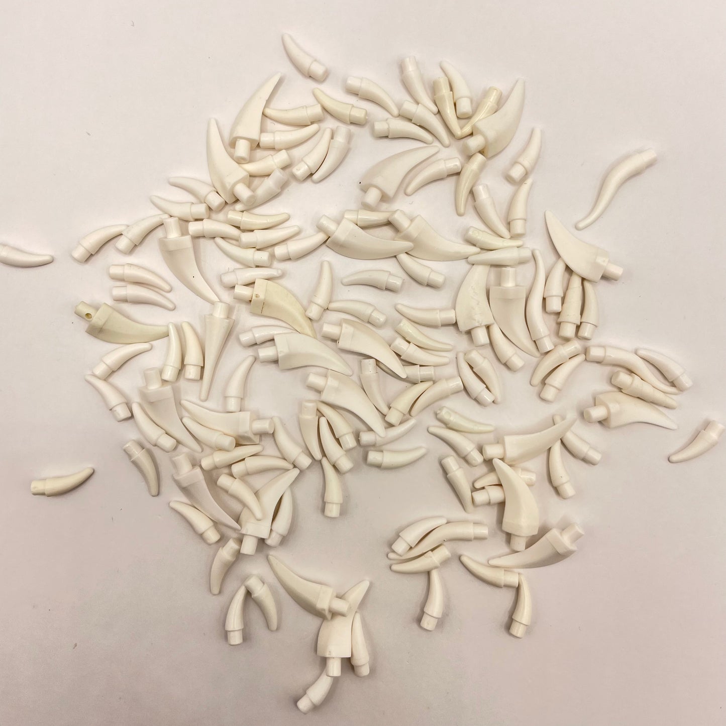 LEGO Horns and Spikes, White, 120 Pieces