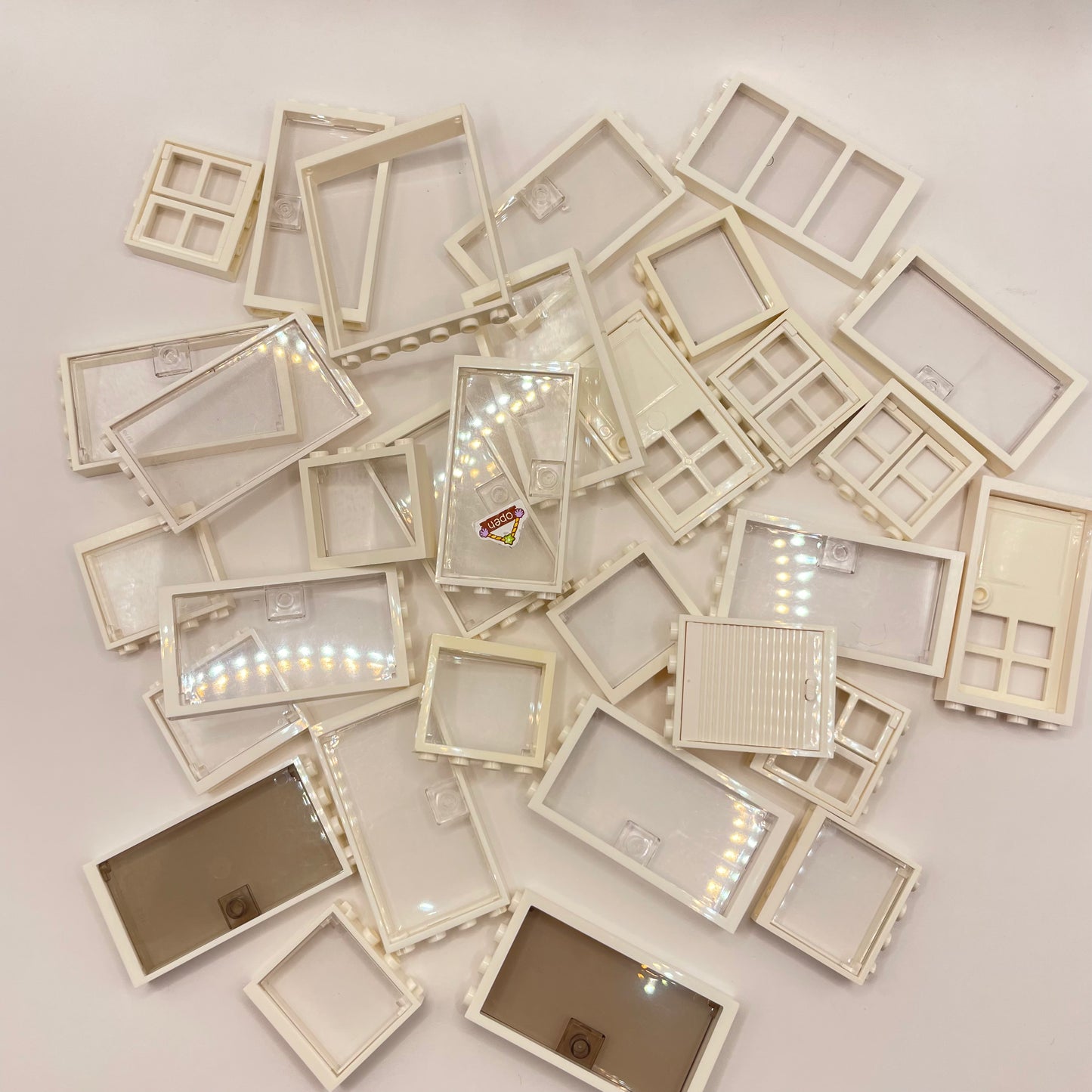 LEGO White Windows and Doors, Building, Approx. 140g