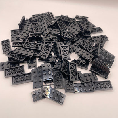 LEGO  2x4 Plates, Black, Approx. 115g