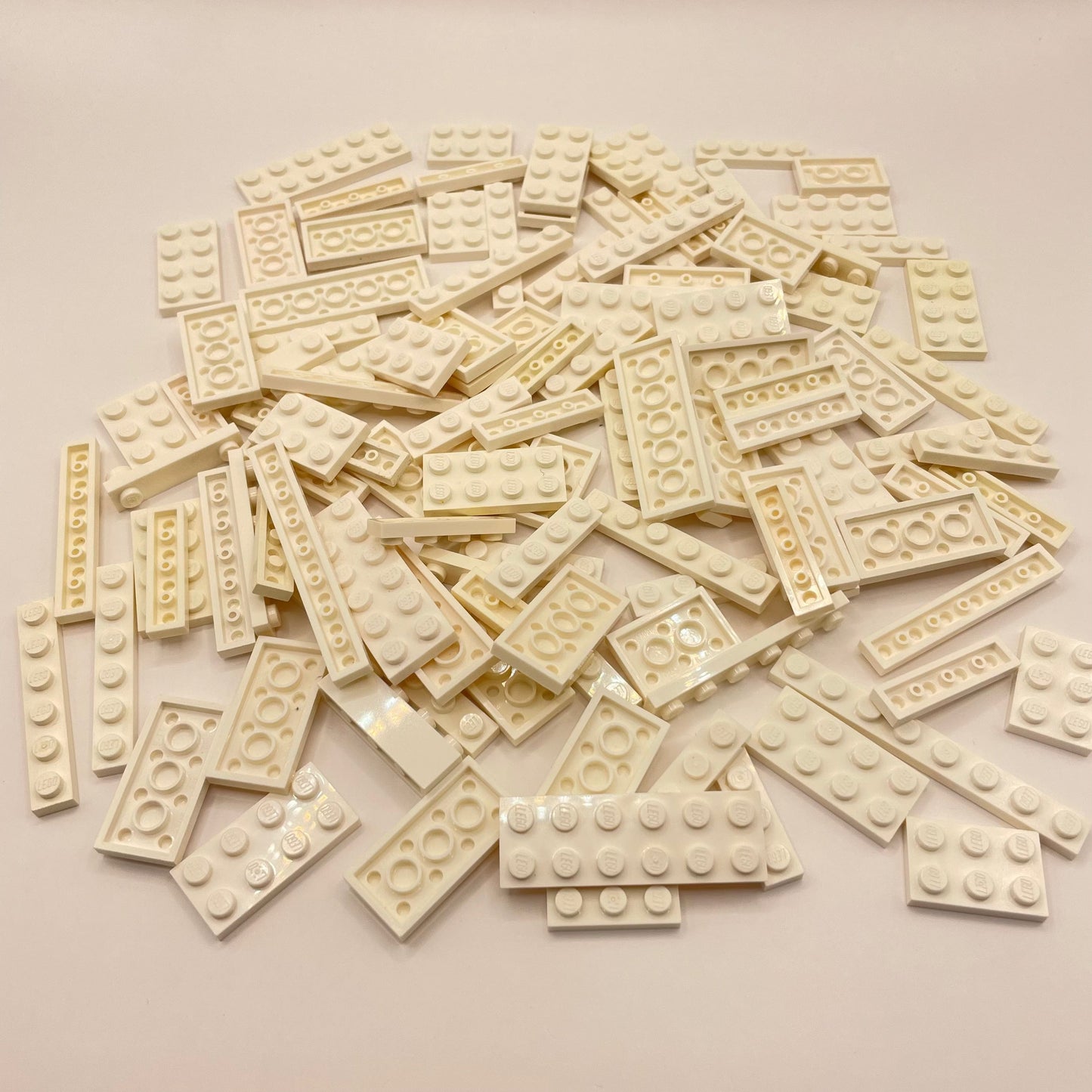 LEGO Plates, White, Approx. 100g