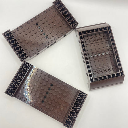 LEGO Boat Hull Large Middle Brick, Dark Brown, 3 Pieces