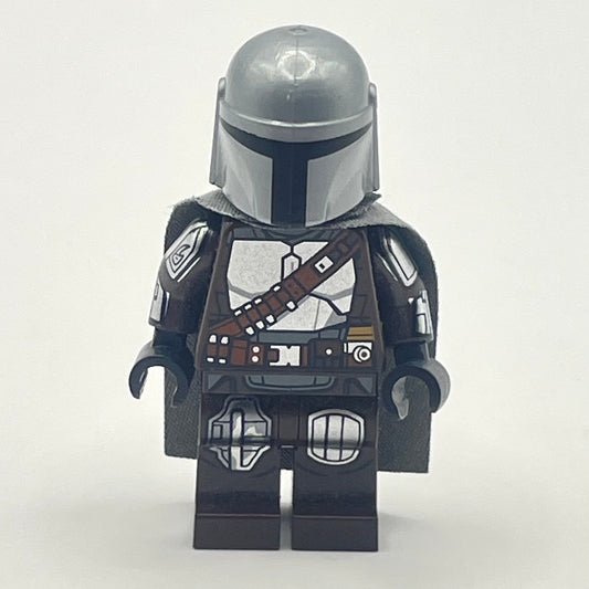 LEGO The Mandalorian / Dim Djarin / 'Mando' - Silver Beskar Armor, Cape, Star Wars Minifigure (sw1135)