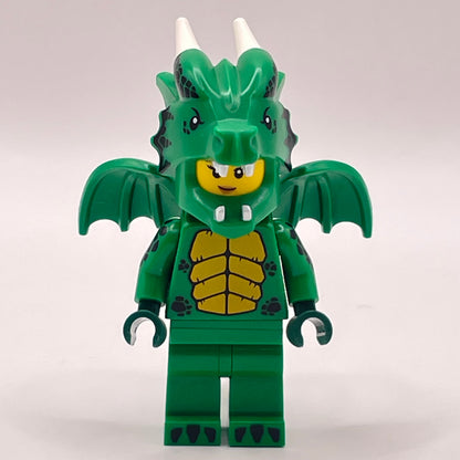 LEGO Green Dragon Costume, Series 23, Collectible Minifigures, Minifigure (col409)
